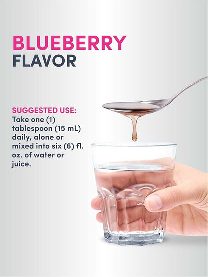 NeoCell Liquid Hyaluronic Acid | 16 fl oz | with Vitamin C | Skin Hydration | Antioxidant Supplement | Blueberry Flavor