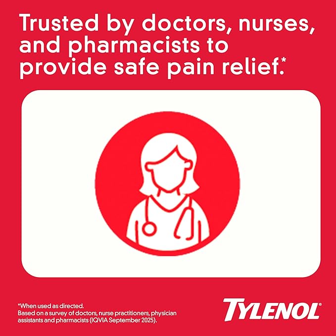 Tylenol 8 Hour Arthritis Pain Relief Extended-Release Tablets, 650 mg Acetaminophen, Joint Pain Reliever & Fever Reducer Medicine, Oral Pain Reliever for Arthritis & Joint Pain, 24 Count