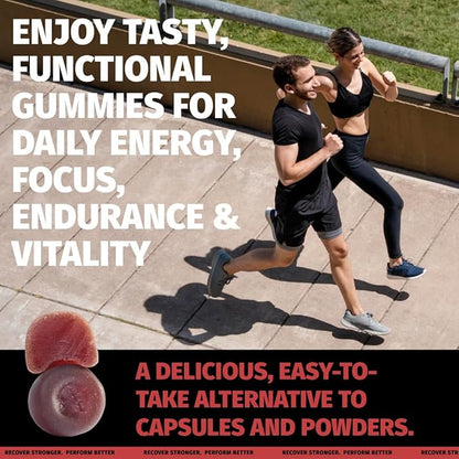Coach Soak Shilajit Gummies 6-in-1: Tasty Raspberry Watermelon Flavor with Ashwagandha, Lion’s Mane, Irish Sea Moss, Beet Root & Black Seed Oil - Lab Tested Pure Shilajit for Men and Women | 120 ct