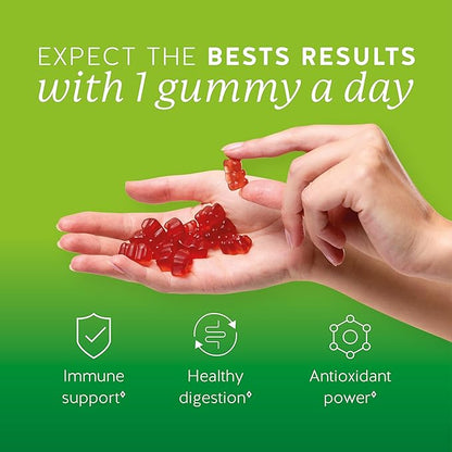 Bears with Benefits Apple Cider Vinegar Gummies – Metabolism & Detox Support with Vitamins B6, B12, Iodine & Folic Acid – Vegan. Balanced Gut (90 Gummies)