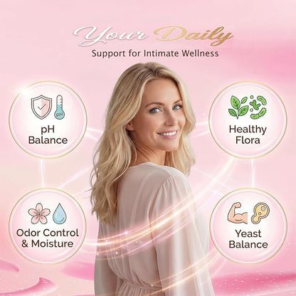 Premium Feminine Balance Gummies for Women - 60 Gummies, Hawaiian Pineapple Flavor - with Probiotics & Vitamin C - Supports Feminine Wellness & Healthy Balance - Gluten Free, Vegan（30 Servings）（Q2）