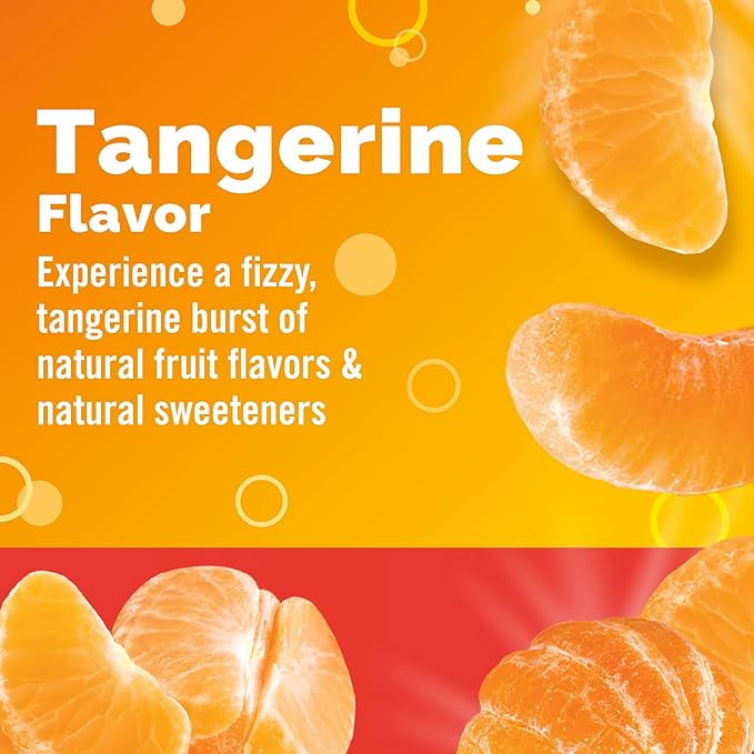 Emergen-C 1000mg Vitamin C Immune Support Powder Tangerine 30CT includes Zinc, Manganese, 7 B Vitamins and Electrolytes for Back to School Essentials