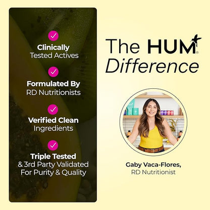 HUM Here Comes The Sun Immune Support Supplement with Vitamin D Supplements for Women and Men for a Healthy Immune System, D3 Vitamin Supports Bone Health, 30 Capsules