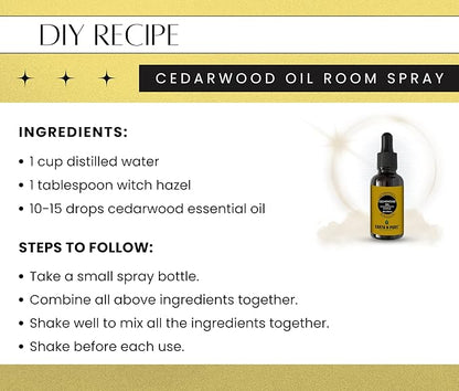 Earth N Pure Cedarwood Essential Oil for Skin and Hair | Natural and Therapeutic Grade | 100ML