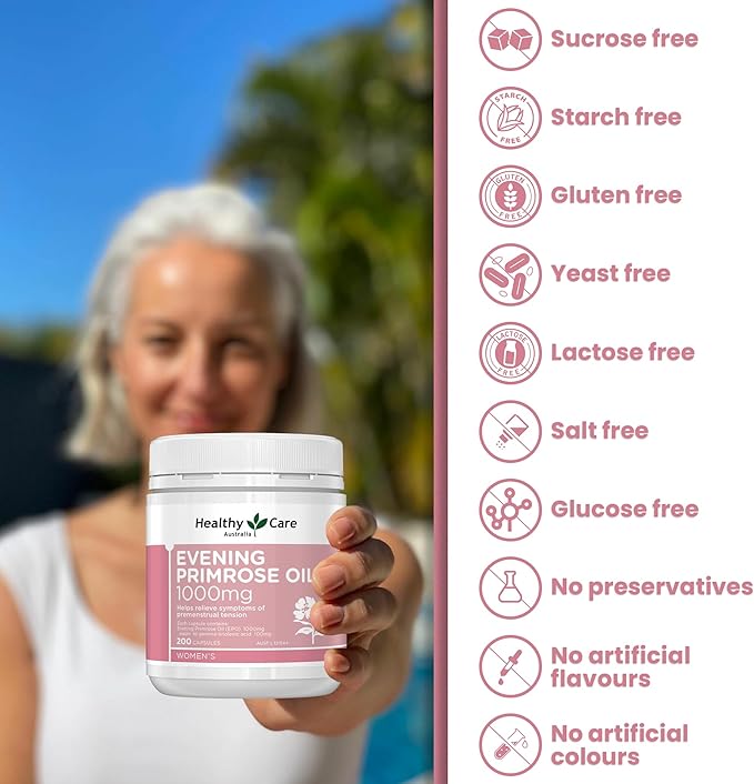 Healthy Care Evening Primrose Oil 1000mg 200 Capsules