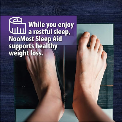 NooMost Natural Sleep Aid Supplements with Magnesium,L theanine & Garcinia | Sleep Pills for deep & Restful Sleep for Adults | Non-Habit-Forming | Helps Fall Asleep Fast Stay Asleep Longer | 60 Tabs