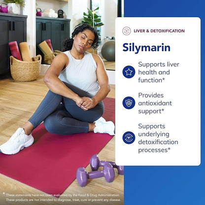 Pure Encapsulations Silymarin - 250 mg Milk Thistle Per Capsule - Liver Health Support - Antioxidants Supplement - Non-GMO & Vegan - 60 Capsules