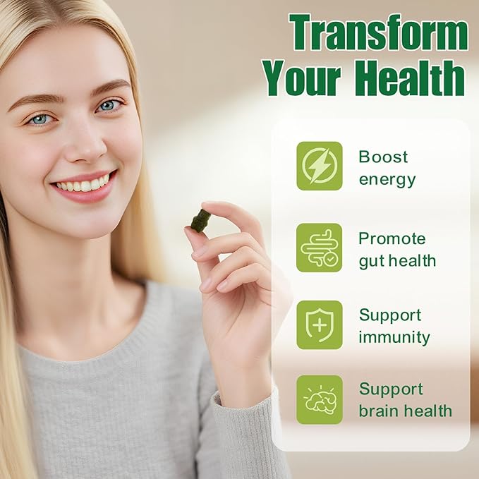 Sugar Free Greens Daily Gummies, Superfood Fruits Veggies Blend with Spirulina, Chlorella, Prebiotics & Fiber, Adaptogens Multivitamin Supplement for Women Men Digestive Health, Non-GMO, 120 Count