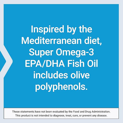 Life Extension Super Omega-3 EPA/DHA Fish Oil, Sesame Lignans & Olive Extract – Heart Health, Brain Health, Inflammation Health Support, Gluten-Free, Easy to Swallow, Non-GMO, 240 Softgels