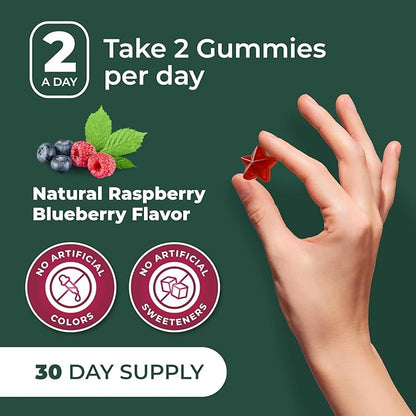 PurePremium Beet Root Gummies - 60 Sugar Free Chews - Nitric Oxide Beetroot Gummies | Natural Blueberry Flavor - Supplements for Normal Blood Pressure – 1 Month Supply