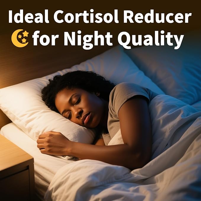 Cortisol Supplements for Women and Men, 10-in-1 Cortisol Reducer Manager Detox with Ashwagandha, Magnesium & L-Theanine, Lower High Cortisol Levels, Relaxation & Night Support, Non-GMO, 120 Capsules