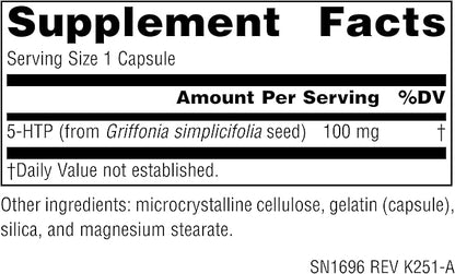 Source Naturals Serene Science 5-HTP, Balanced Mood* - 100 mg - 120 Capsules