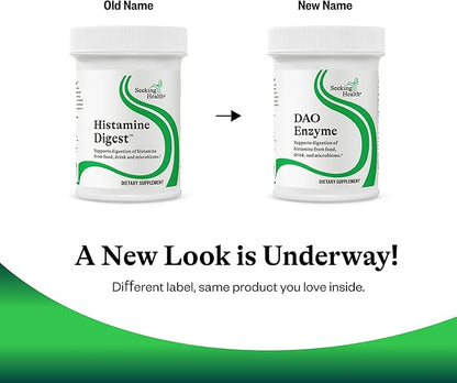 Seeking Health DAO Enzyme - Formerly Histamine Digest, DAO Enzyme Supplement for Histamine Food Intolerance, Supports Digestive Health, Upset Stomach (30 Capsules)*