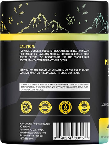Best Naturtals Shilajit Gummies from Himalayan - 60 ct - Made with Ashwagandha, Black Musli, and Gokshura