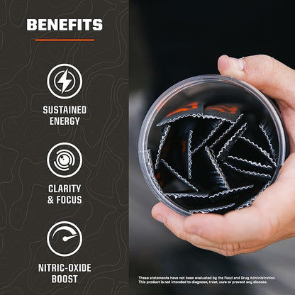 MTN OPS Ignite Sugar Free Energy Drink Powder Variety Pack with 200mg Caffeine, Travel Pre Workout Packets for to-Go Energy, Nootropic Blend, L Arginine & L Citrulline, Backcountry Flavors