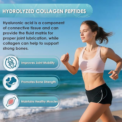 NATURE TARGET Marine Collagen Powder for Women - Multi Collagen Peptides with Hyaluronic Acid & Vitamin C for Hair, Skin, Nails & Joints - Wild-Caught Fish & Grass-Fed Bovine, 50 Servings