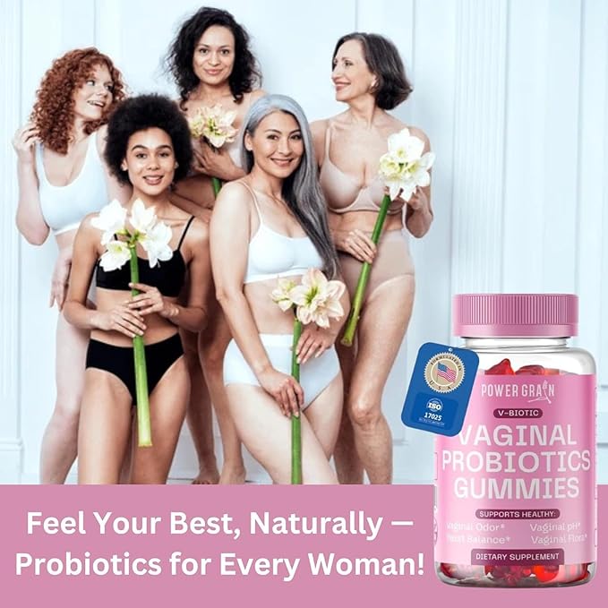 Premium Vaginal Probiotics Gummies – 15 Billion CFUs – pH Balance & Vaginal Health Support – Prebiotics & Digestive Enzymes – Supports Vaginal Flora & Odor Control–Yeast Infection Treatment