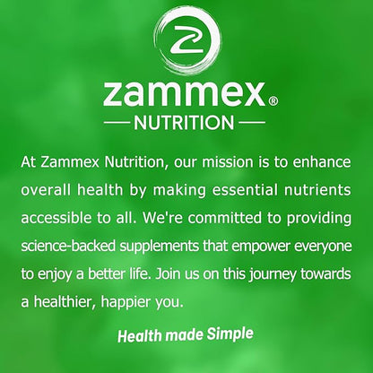 Zammex Bone Broth Plus Superfood Protein Powder (Turmeric Flavor), 8g Hydrolyzed Protein with Vitamin D, for Healthy Skin, Nails, Hair, Joints & Digestion,Non-GMO (30 Servings)