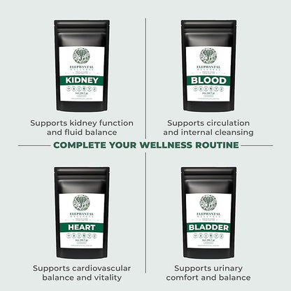 Elephantal Wellness Liver Herbal Tea – Supports Liver Detox, Repair & Resilience | Milk Thistle, Artichoke Leaf, Dandelion Root & Burdock | Caffeine-Free Loose Leaf Herbal Tea – 2oz, 20 Servings