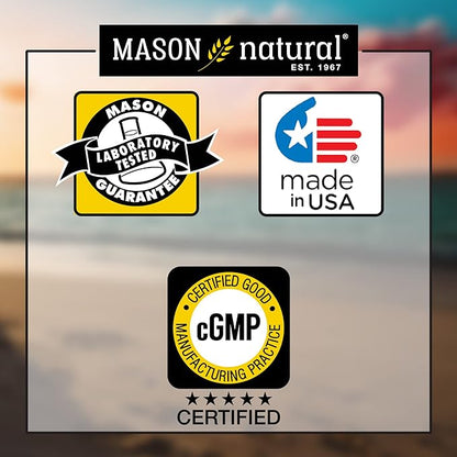 MASON NATURAL Evening Primrose Oil 1000 mg, Hormonal Balance & Skin Support for Women, Rich in Omega,6 GLA & LA, PMS & Menopause Relief Supplement, 60 Softgels