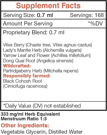 Secrets of the Tribe - Cycle Regulator, Menstrual Cycle Support, Herbal Supplement Blend Drops Alcohol-Free Liquid Extract (4 fl oz)