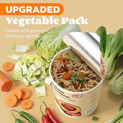 Healspot High Protein Instant Ramen (6 Cups) - 32g Plant-Based Protein, Non-Fried, Low Carb Low Fat, Non-GMO, Keto & Vegan Friendly (Golden-Chicken)