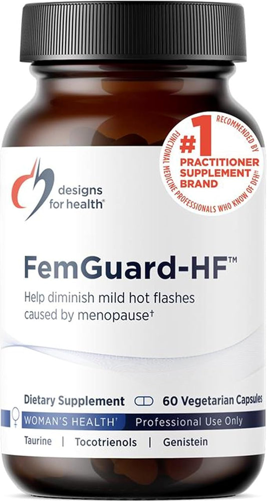 Designs for Health FemGuard-HF - Help Diminish Mild Menopause Hot Flashes - Peri & Menopause Supplements for Women to Support Healthy Aging, Hormonal Balance & Bone Health (60 Capsules)