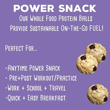 simplyFUEL Whole-Food Protein Balls (Cookie Dough Delight), 8 g High-Protein, Gluten-Free, Healthy Snack for Adults & Kids, 9.6 oz