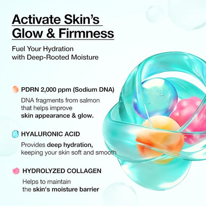 ANUA PDRN Collagen Glow Facial Serum Spray, Hydrating Face Mist, Hyaluronic Acid, dewy glass finish, All Skin Types, Instant Plumping Hydration, Firming Care, Korean Skincare, 1.01 fl oz