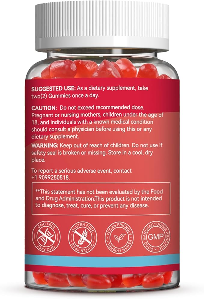 2 Pack Ashwagandha Gummies 3000mg for Stress Relief, Calm & Relaxation Support with Magnesium & Vitamin D, Vegan, Gluten-Free, Natural Raspberry Flavor, 120 Count