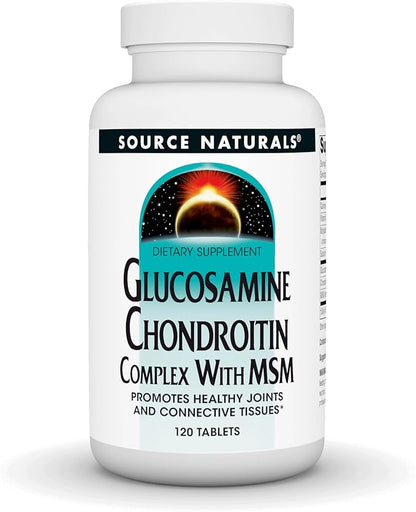 Source Naturals Glucosamine Chondroitin Complex with Msm - 120 Tablets
