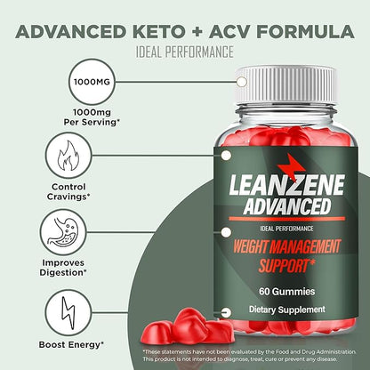 IDEAL PERFORMANCE Leanzene Gummies, Lean Zene Gummy Reviews (2 Pack)