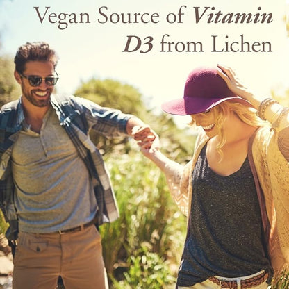 Garden of Life Organics Vegan Vitamin D3 Chewable - Raspberry Lemon, 2,000 IU (50mcg) Whole Food Vitamin D3 from Lichen Plus Food & Mushroom Blend, Gluten Free, 30 Chewable Tablets