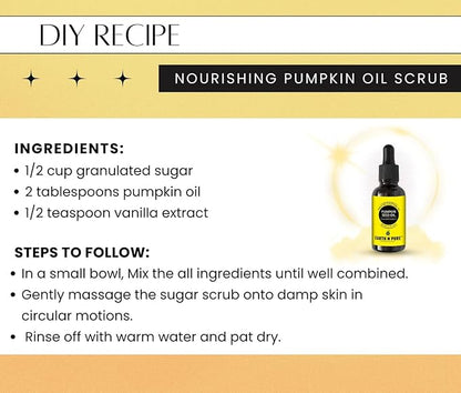Earth N Pure Pumpkin Seed Oil (Kaddu Oil) Cold Pressed, Natural and Therapeutic Grade - 100 ml