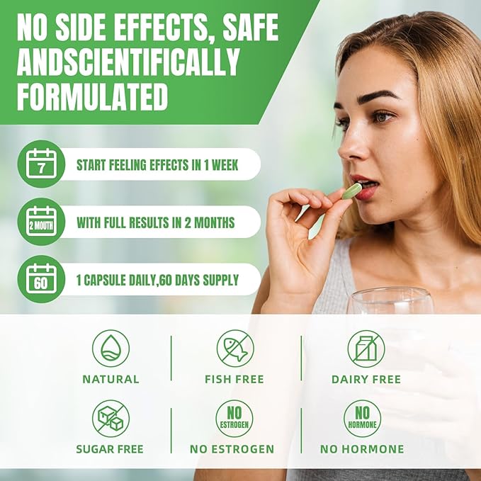 Newpie Body Deodorizing Supplement, Chlorophyll Capsules for Skin Body Odor, Fresh Breath & Gut Odor Control for Men & Women | Vegan with Parsley Leaf Green Tea, Gluten Free, 60 Capsules (1)
