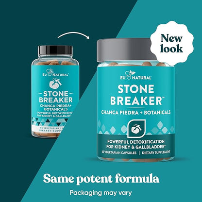 Chanca Piedra Stone Breaker - The Original Stone Breaking Formula with Celery Seed & Parsley - Supports Kidney, Gallbladder & Urinary Tract Cleansing to Help Flush Impurities - 60 Vegetarian Capsules