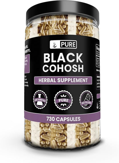 Pure Original Ingredients Black Cohosh (730 Capsules) No Magnesium Or Rice Fillers, Always Pure, Lab Verified