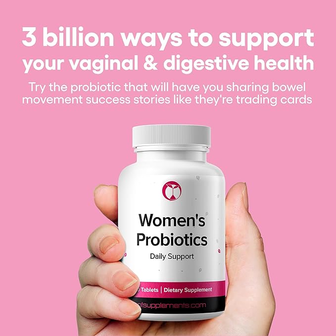 Natural Foundation Supplements Probiotics for Women Supplement Supports Vaginal & Digestive Health 240 Tablets 3 Billion CFU (240, Women's Probiotics)