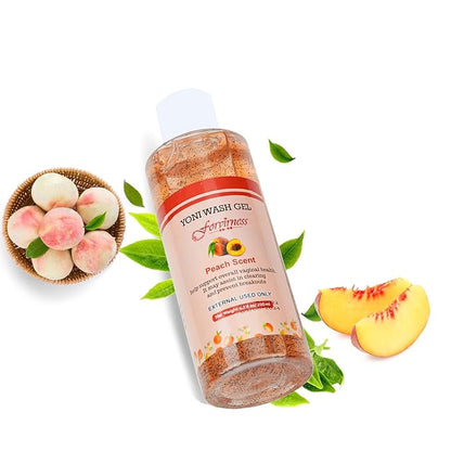 Feminine Wash for Women pH Balance, Peach Yoni Wash with Coconut Oil, Aloe Vera Extract, 6.7 fl.oz Intimate Wash