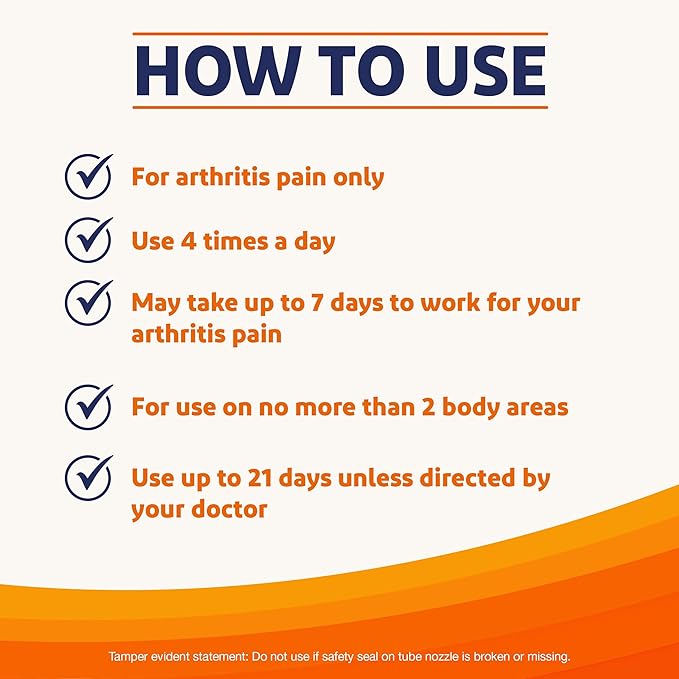 Voltaren Arthritis Pain Gel for Powerful Topical Arthritis Pain Relief with Diclofenac - NEW Easy Open Cap - 100 g Tube And 20 g Travel Size Tube