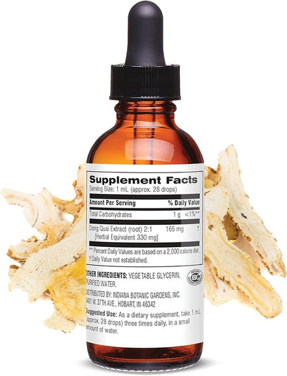 Botanic Choice Dong Quai Liquid Extract – Alcohol Free, Gluten Free, Fast Acting Supplement Drops – Easy to Use Dropper 1 Fluid Ounce