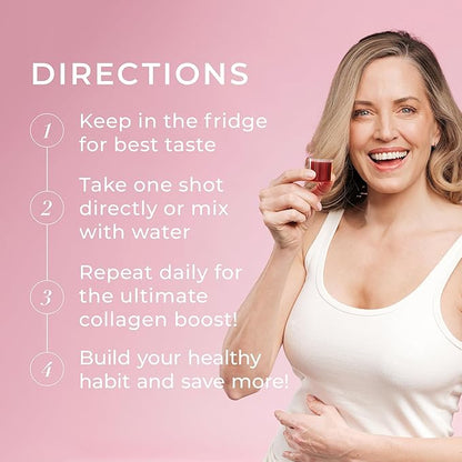 Swedish Collagen Deluxe | 12,500 mg Hydrolyzed Marine Collagen Liquid Supplement - 3 x 500 ml (1,500 ml in Total), 60 Day Supply | Hyaluronic Acid, Biotin & Vitamin C for Hair, Skin, Nails & Joints