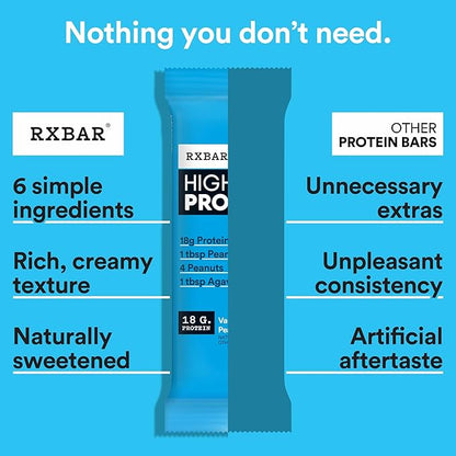 RXBAR High Protein Bars, Gluten Free, Protein Snacks, Variety Pack (10 Bars)