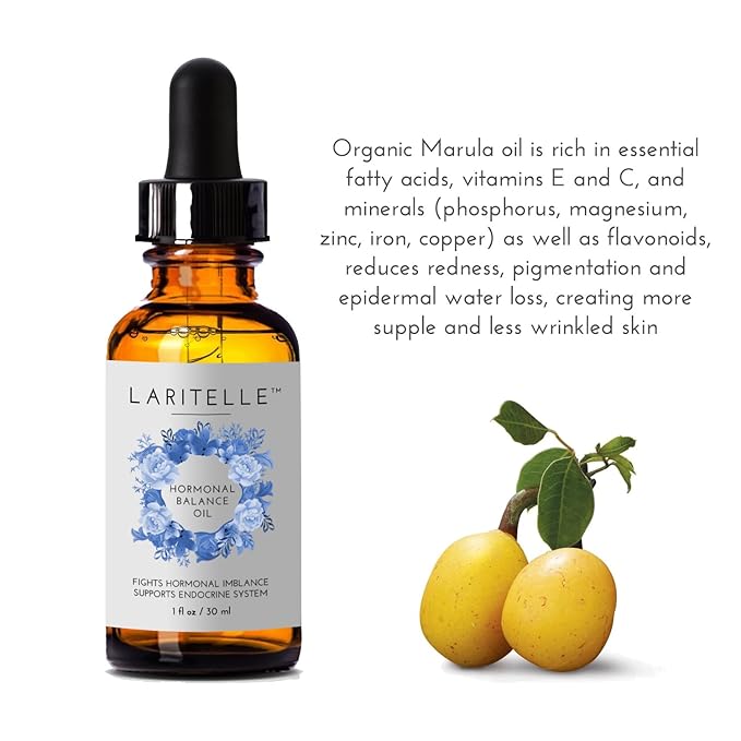 Laritelle Organic Hormonal Balance & Thyroid Support Treatment 1 oz | Fights Hormonal Imbalance, Supports Endocrine System| Normalizes Hormonal Imbalances of The Thyroid | Rejuvenating, Age Defying