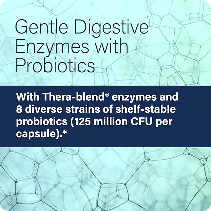 Enzyme Science Complete Digestion - Digestive enzymes for women and for men with probiotics - 3-in1 Gut Health Support for Digestion - Digestive health – Enzimas digestivas y probioticos - 30 Capsules