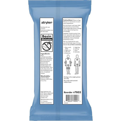Essential Bath Cleansing Washcloths - 30 Package, 240 Cloths - Fragrance Free no Rinse Bathing Wipes, Ultra-Soft and Thick Medium Weight Cloth