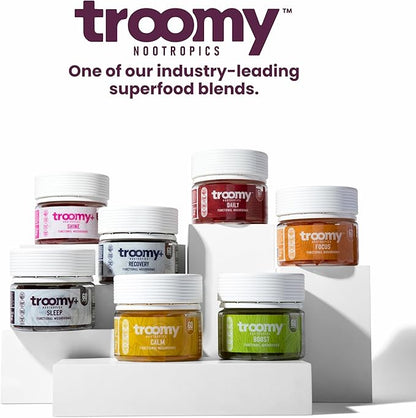 Troomy Sleep Gummies for Adults and Kids, Great Tasting Black Raspberry, Red Reishi Mushroom, Easy Restful Natural Sleep Aid, 60 Count