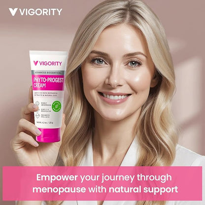 Vigority Phyto-Progest Cream for Women – Botanical Balance & Hydration Support – Gentle, Nourishing, and Fast-Absorbing Formula