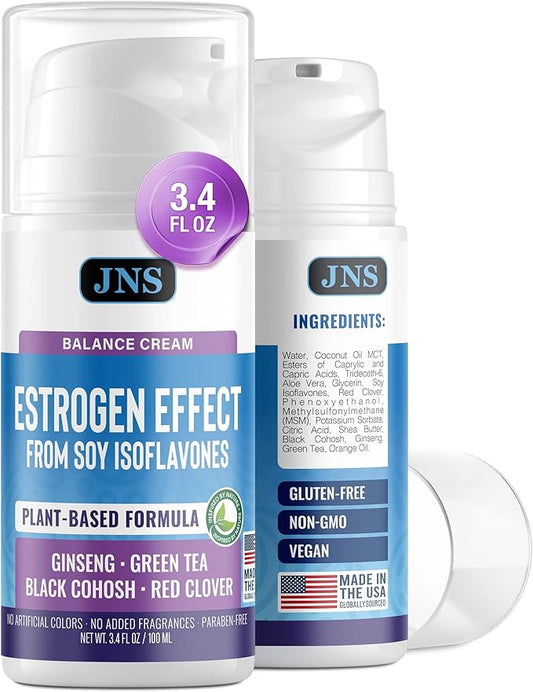 Joellyne Naturals Phytoestrogen Cream with Soy Isoflavones and Herbal Extracts, 3.4 oz
