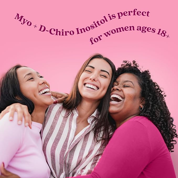 BeLive Myo-Inositol & D-Chiro Inositol Supplement – 2 Pack – 90 Capsules Each – 40:1 Ratio with Folic Acid for Women